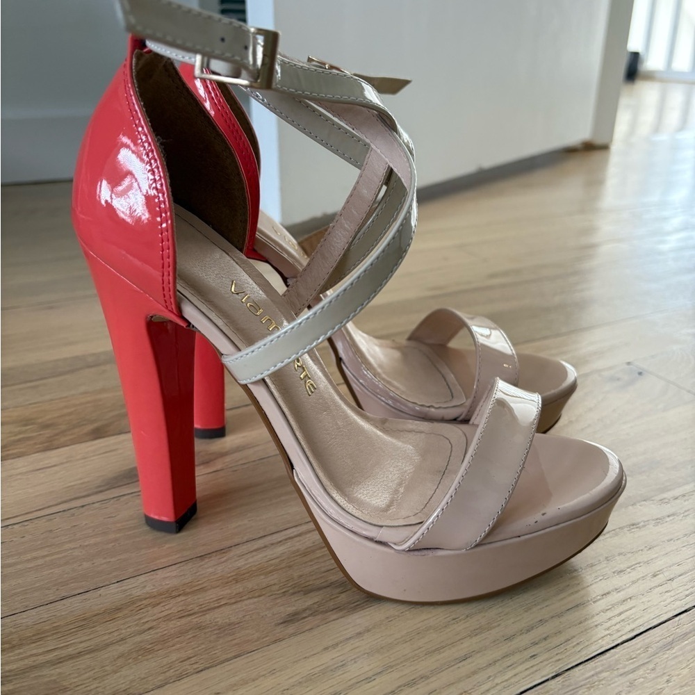 Brazilian Women's Nude and Pink Sandals